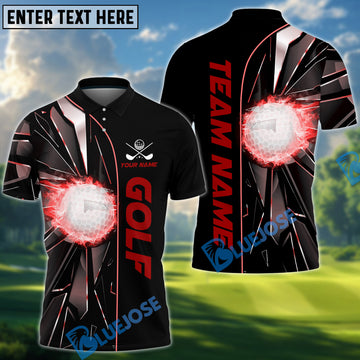 BlueJose Golf Break Glass Personalized Name, Team Name 3D Shirt (4 Colors)