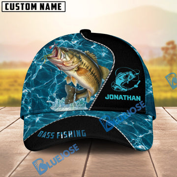 BlueJose Personalized  Fishing Water Blue Cap