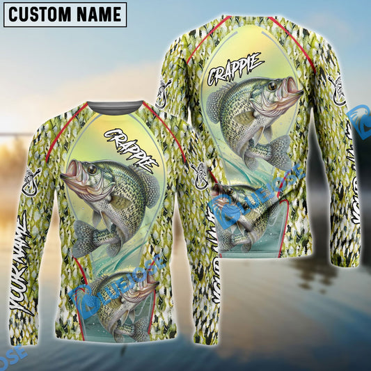 BlueJose Fishing Crappie Skin R Customize Name 3D Shirts