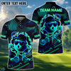 BlueJose Golf Neon Flame Personalized Name, Team Name 3D Shirt (4 Colors)