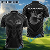 BlueJose Golf Golden Royal Flame Personalized Name, Team Name 3D Shirt (6 Colors)