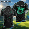 BlueJose Golf Golden Royal Flame Personalized Name, Team Name 3D Shirt (6 Colors)