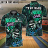 BlueJose Golf Graffiti Never Give Up Dab Personalized Name, Team Name 3D Shirt (4 Colors)