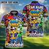 BlueJose Golf Chick Street Art Personalized Name, Team Name 3D Shirt (4 Colors)
