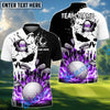 BlueJose Golf Punished Skull Flame Personalized Name, Team Name 3D Shirt (4 Colors)