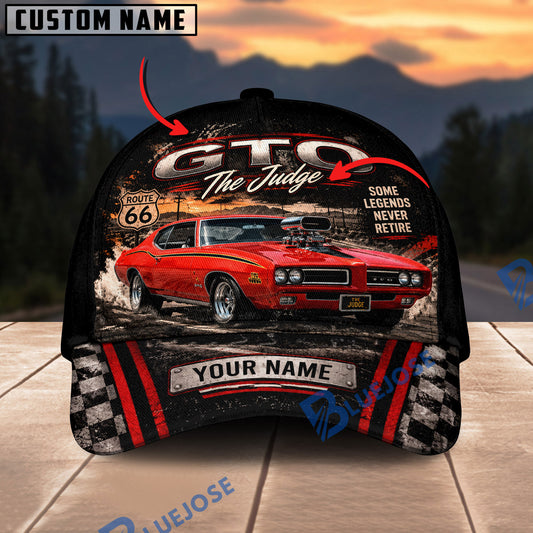 BlueJose Personalized GTO Judge Cap – 'Some Legends Never Retire' Muscle Car Hat