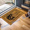 BlueJose Gone Fishing Be Back Later Catfish Fishing Custom Name Coir Doormat