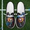 BlueJose Billiards Ball 8 Fire Broken Glass Mesh Dude Shoes (4 Colors)