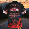 BlueJose Custom Photo Personalized Car "American Muscle Heritage" Flames Mustang Hawaiian Shirt