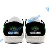 BlueJose Billiards 8 Heavenly Flame Green White Canvas Loafer Shoes