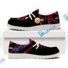 BlueJose Billiards Metalic Style White Canvas Loafer Shoes ( 4 Colors )