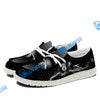 BlueJose Gray Billiards White Canvas Loafer Shoes