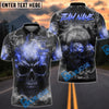 BlueJose Darts Smoke Triple Skulls Customized Name, Team Name 3D Shirt (4 Colors)
