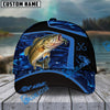 BlueJose Fishing Blue Water Outdoor Personalized Name Classic 3D Cap (13 Breeds)