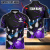 BlueJoses Bowling And Pins Break Glass Pattern Customized Name 3D Shirt (5 Colors)
