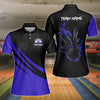 BlueJose Bowling And Pins Basic Black Personalized Shirt (4 Colors)