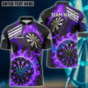 BlueJose Darts Wall Of Flame War Personalized Name, Team Name Shirt (5 Colors)