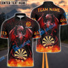 BlueJose Darts Blast Magma Dragon Personalized Name, Team Name Shirt (4 Colors)