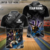 BlueJose Bowling And Pins Cool Premium Sport Customized Name 3D Shirt (6 Colors)