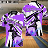 BlueJose Bowling And Pins Strike Color Race Customized Name 3D Shirt ( 4 Colors )
