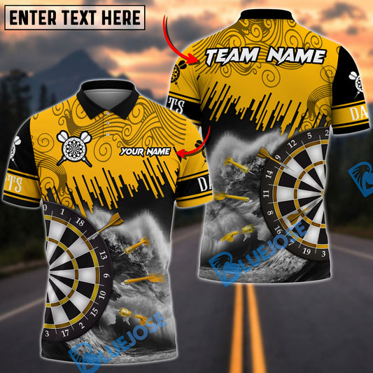 BlueJose Darts Seawave Personalized Name, Team Name Shirt (4 Colors)