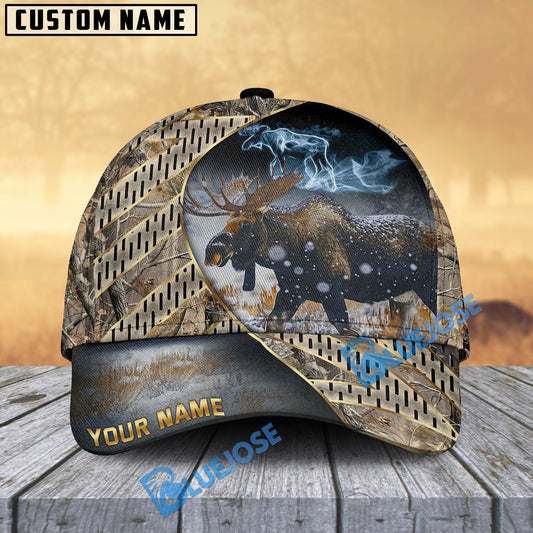 BlueJose Moose Hunting Wandering Soul Personalized Cap (2 Colors)