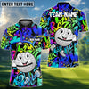 BlueJose Graffiti Street Swing Golf Shirt, Customized Name & Team Name 3D Shirts (4 Colors)
