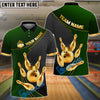 BlueJose Bowling And Pins Royal Crown Customized Name 3D Shirt (6 Colors)
