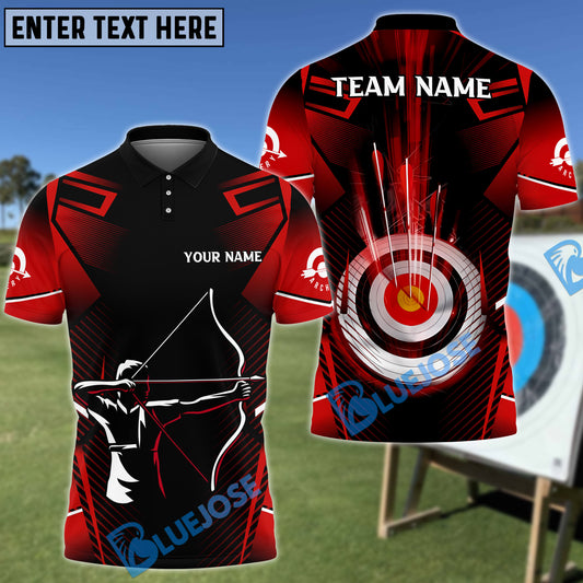 BlueJose Archer Archery Target Customized Name 3D Shirt (4 Colors)