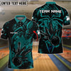 BlueJose Spider Bowling Personalized Name, Team Name 3D Shirt (4 Colors)