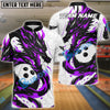 BlueJose Bowling And Pins Legendary Dragon Strike Customized Name, Team Name 3D Shirt (4 Colors)