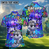 BlueJose Never Give Up Graffiti Golf Shirt Customized Name, Team Name 3D Shirts (4 Colors)