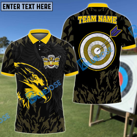 BlueJose Eagle Archery Target Customized Name 3D Shirt (4 Colors)