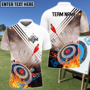 BlueJose 3D Retro Flaming Archery Target Personalized Unisex Shirt