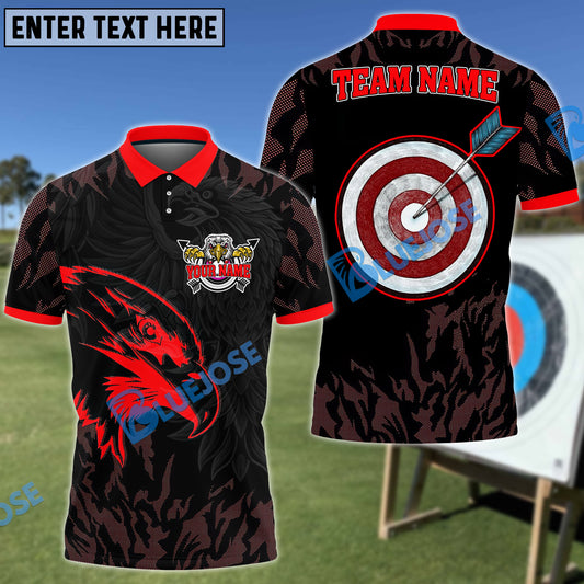 BlueJose Eagle Archery Target Customized Name 3D Shirt (4 Colors)