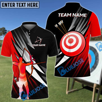 BlueJose Archery Lover Gift Shirt Customized Name 3D Shirt (4 Colors)