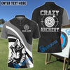 BlueJose Crazy Archery Target Customized Name 3D Shirt (4 Colors)