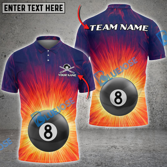 BlueJose Billiards Sunset Art Personalized Shirt