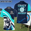 BlueJose Crazy Archery Target Customized Name 3D Shirt (4 Colors)