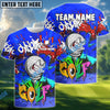 BlueJose Golf Graffiti Angry Golf Ball Art Multicolor Options Personalized Name, Team Name 3D Shirt (4 Colors)
