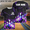 BlueJose Bowling And Pins Inferno Strike Customized Name, Team Name 3D Shirt (4 Colors)