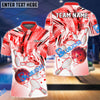 BlueJose Bowling And Pins Color Tornado Customized Name 3D Shirt (4 Colors)
