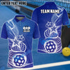 BlueJose Pickleball Star Customized Name 3D Shirt (4 Colors)