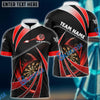 BlueJose Darts Tornado Light Color Personalized Name, Team Name Shirt (4 Colors)