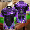 BlueJose Purple Fire Personalized Name, Team Name Unisex Shirt