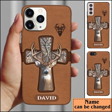 BlueJose Hunting Lovers Hunt Cross Gift Personalized Name Phone Case