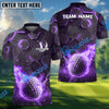 BlueJose Golf Ball Fire Pattern Customized Name, Team Name 3D Shirts (4 Colors)