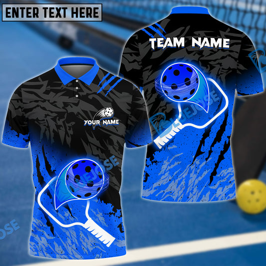 BlueJose Pickleball Basic Style Customized Name 3D Shirt (4 Colors)