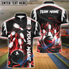 BlueJose Bowling And Pins Vengeful Flame Customized Name 3D Shirt (6 Colors)