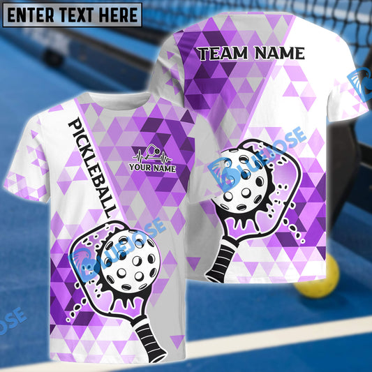 BlueJose Pickleball Classic Customized Name 3D Shirt (4 Colors)